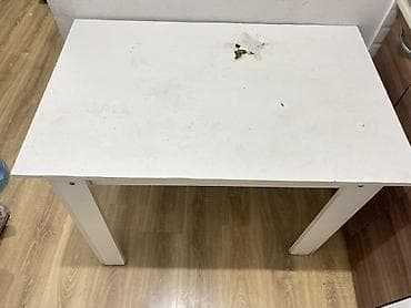 Mətbəx üçün, İşlənmiş, Açılmayan, Dördbucaq masa, 2 stul — 5