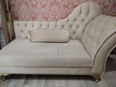 balaca metbex mebelleri: Zərif klassik üslubda, bej rəngli divan yep yenidi sadece kunc — 1