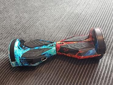 electro: Alov və buz naxışlı balans skuter (hoverboard) - Korpusu parlaq “fire — 1