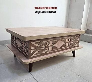 nerj stol: Jurnal masası, Yeni, Transformer, Laminat, Dördbucaq masa — 3
