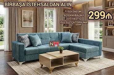 Künc divan, Qonaq otağı üçün, Dəhliz üçün, Yataq otağı üçün, Bazalı, Açılan