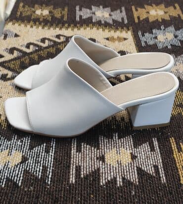 tekstil uşaq şəp şəpləri: Ölçü: 37, rəng - Ağ, Yeni — 3