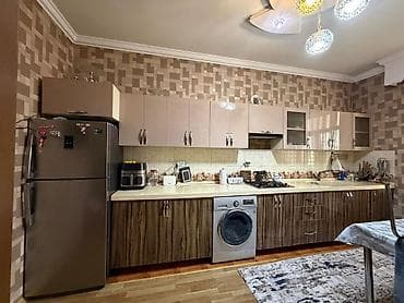 Metbex mebeli 550₼ .Uzerinde qaz,noyka aspiratr.Uzeri mermer .Olcu 5 m