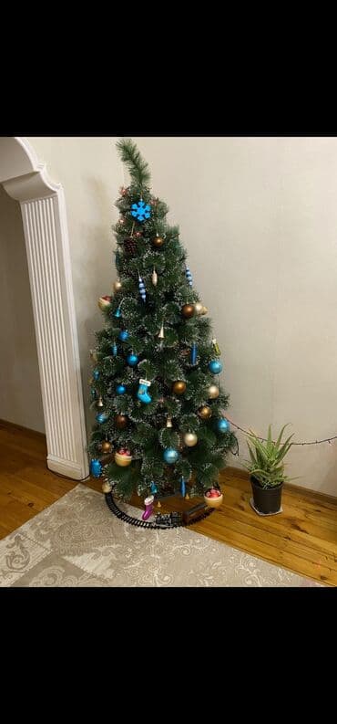 Quruducular: Yeni il yolkası – bəzəkli komplekt Şəkildəki Yeni il üçün Yolka — 8