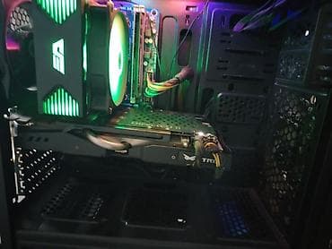 qara ekran şəkilləri: Masaüstü kompüter komplekti – oyun və gündəlik iş üçün. RAM 16 VIDEO — 2