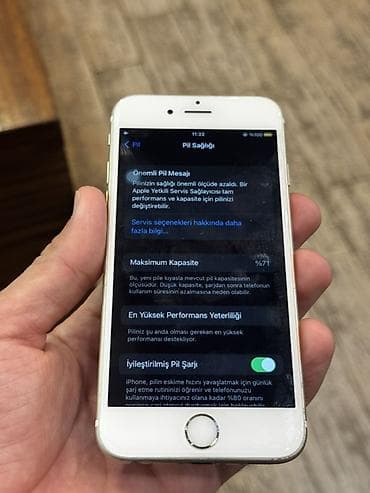 adapter iphone: IPhone 6s, 16 GB, Qızılı, Barmaq izi — 6