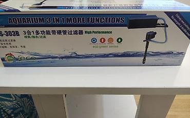 Аквариумные аксессуары и принадлежности: Akvaryum üçün 3‑ü 1‑də çoxfunksiyalı filtr – RS‑303B Xüsusiyyətlər: - — 1