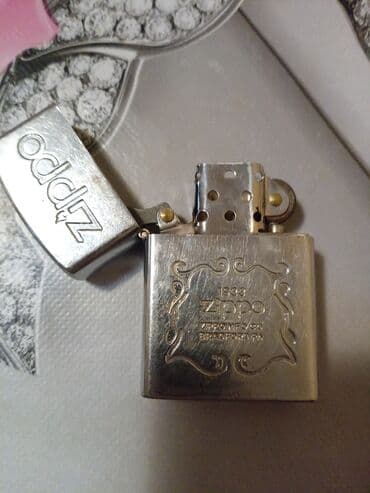зажигалки zippo бишкек: Zippo metal alışqan - Brend: Zippo - Korpus: parlaq metal, kabartma — 2