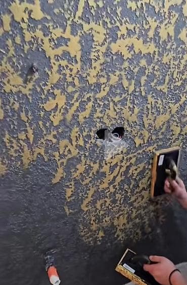 Dekorativ suvaq və teksturalı boya işi – “qaynaqlı/çınqıllı” faktura — 1