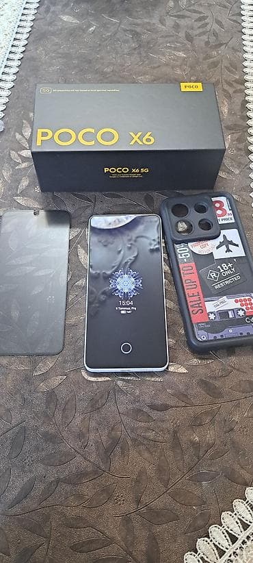 franko smart tv: Poco X6, rəng - Ağ, Barmaq izi — 2