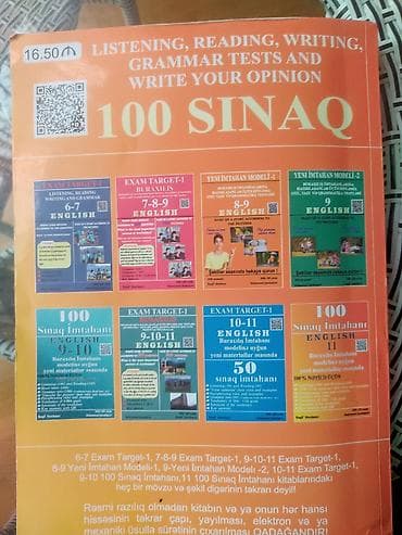 Velosiped ehtiyyat hissələri: Salam 100 sınaq Raqif Mərdanov kitab əladi vəziyəti cirigi içində yazı — 2