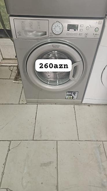 Hotpoint Ariston paltaryuyan maşın - Ön yükləməli model, metalik rəng at lalafo.az Hotpoint Ariston paltaryuyan maşın - Ön yükləməli model, metalik rəng