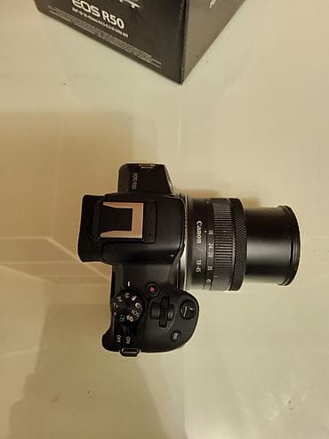 disk oxuyucu: Canon EOS R50 (RF-S 18-45mm f/4.5-6.3 IS STM Kit) Məhsul təsviri: - — 5