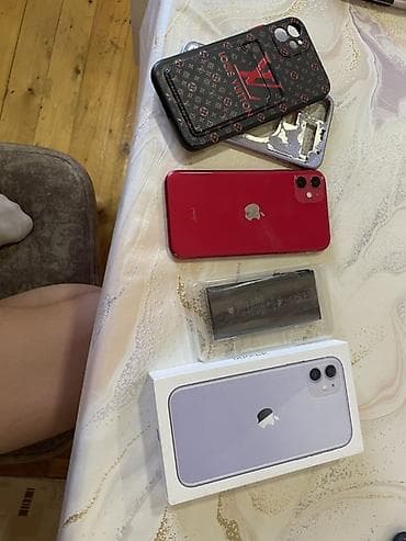 iphone 64gb: IPhone 11, Qırmızı, Face ID — 5