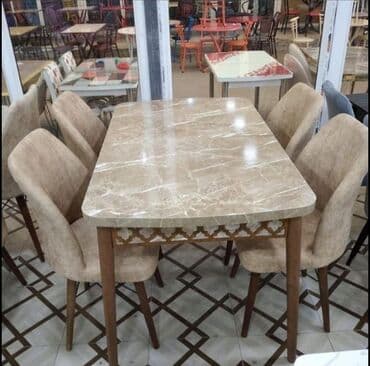 tap az masa ve oturacaqlar: Qonaq otağı üçün, Yeni, Açılan, Dördbucaq masa, 4 stul — 11