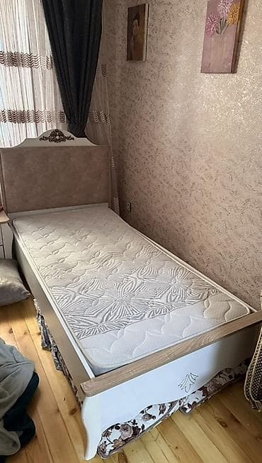 tek adamliq carpayilar: Təknəfərlik çarpayı, Bazasız, Matras ilə, Siyirməsiz — 4