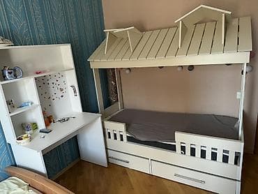 usag maneji: Uşaq otağı üçün mebel dəsti - Dəst tərkibi: - Ev formalı şkaf-komod — 2