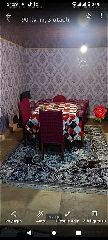 berdede ev: 3 otaqlı, 90 kv. m, Yeni təmirli — 8