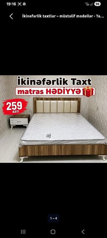 İkinəfərlik taxtlar – müxtəlif modellər Yataq otağı üçün nəzərdə lalafo.az -da İkinəfərlik taxtlar – müxtəlif modellər Yataq otağı üçün nəzərdə