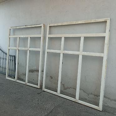 Plastik pəncərə çərçivələri (2 ədəd) - Material: Plastik/profil (ağ