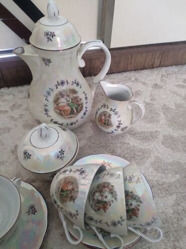 Çay dəsti, Farfor, Madonna, 5 nəfərlik, Almaniya