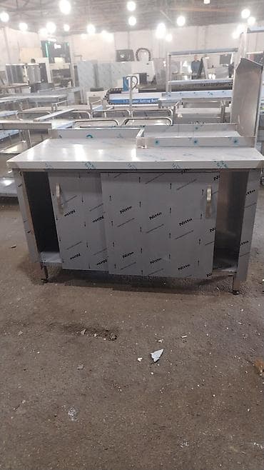 nerj qab: Paslanmayan poladdan (inox) hazırlanmış peşəkar mətbəx dolabı/iş — 1