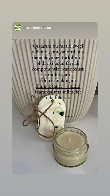 Manikur və pedikur üçün maslo sveci. Təbbii yaglardan hazırlanaraq — 3