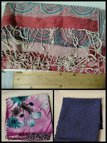 Kolleksiya: Qadın şərfləri və yaylıq dəsti - Pashmina tipli iri şərf