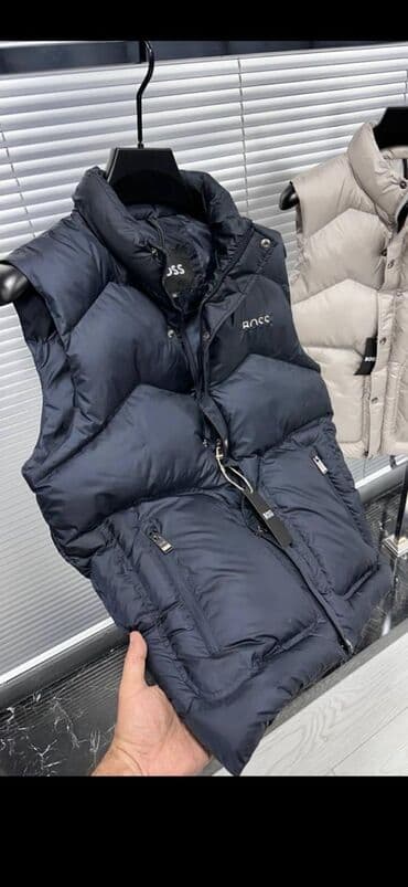 Jilet, Boss, XL, rəng - Göy