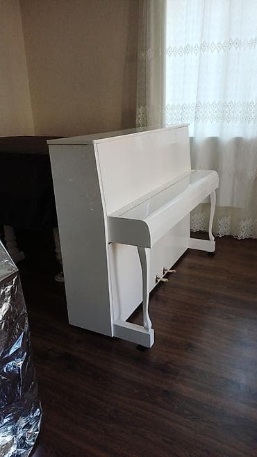 Музыкальные инструменты: Ağ rəngli akustik piano – upright (şaquli) modellə Xüsusiyyətlər: - — 4