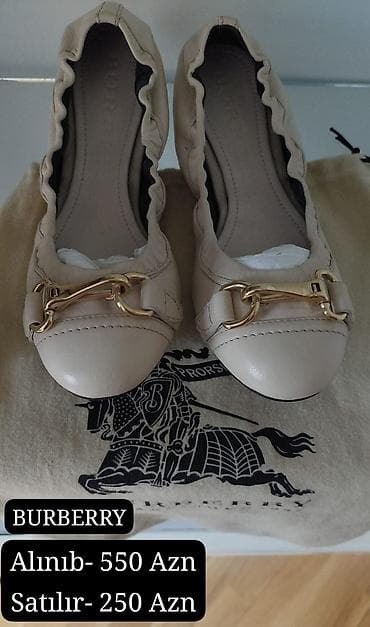 ayaggabı: Burberry, Ölçü: 37, rəng - Bej, Yeni — 2