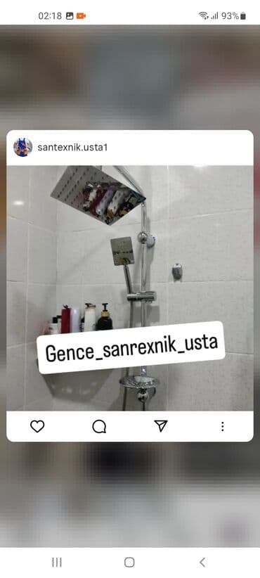 Fasad, naxış ustaları: Santexnik ustası tələb olunur, 6 ildən artıq təcrübə, 6/1, Aylıq ödəniş — 9