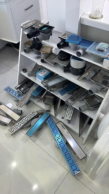 yağmur su çənləri: Drenaj avadanlıqları və duş kanalları - Müxtəlif ölçü və formalarda — 1