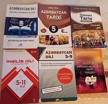 Спорт и хобби: Məktəb və imtahan hazırlığı üçün dərs vəsaitləri paketi Satılır — 2