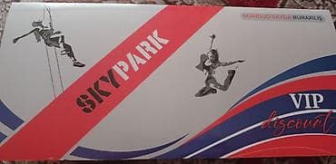 SKYPARK VIP Discount kupon dəsti Məhsul: Skypark əyləncə mərkəzi üçün