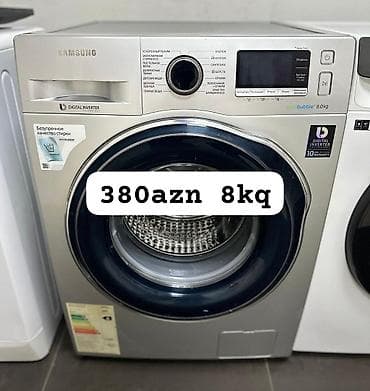 panel radiator: Paltaryuyan maşın Samsung, 8 kq, Avtomat, Qurutmasız, Kredit yoxdur — 1