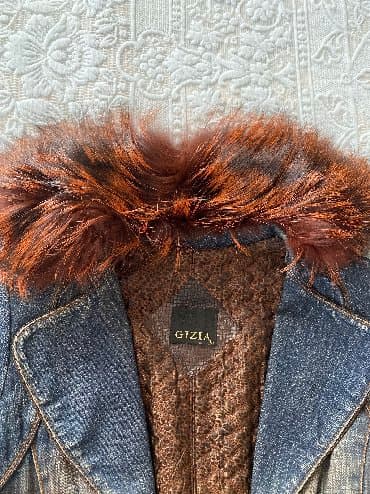 gödəkçələr: Gizia markasinin jeans kurtka ici qalin natural mexle S razmer — 2