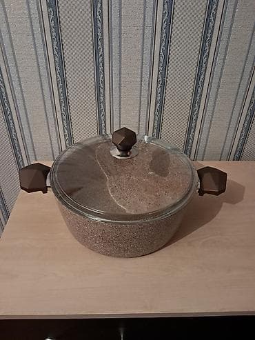 tefal qazan desti: Qazan, rəng - Bej, Qranit, 5-dən çox l, 30 sm, Türkiyə — 1