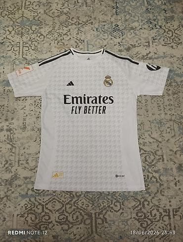 Futbolkalar: Futbolka, Adidas, S, rəng - Ağ — 1
