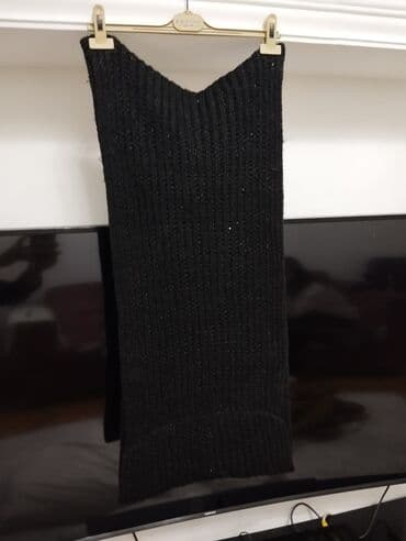 məktəb ayaqqabıları: Şərf isti saxlayır qara biserlərnən — 4