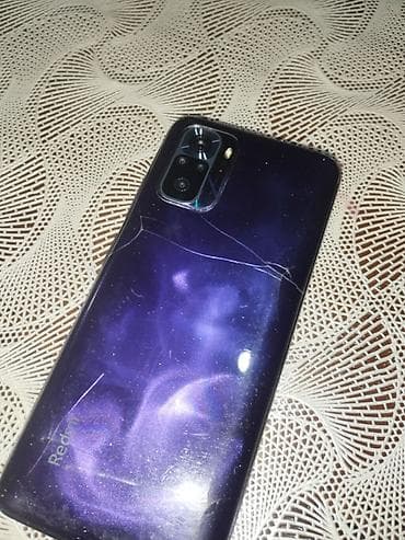 telefon kabloları: Redmi Note 10S, 128 GB, rəng - Bənövşəyi, Qırıq — 2