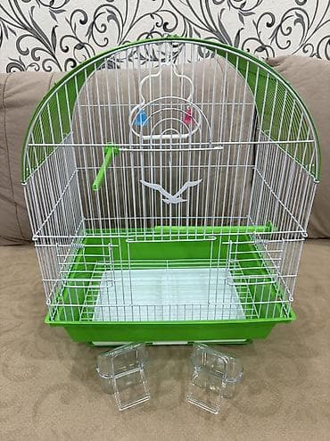Зоотовары: Kletka Qəfəs tam yenidir, içində heç bir quş yaşamayıb. Yemlə — 1