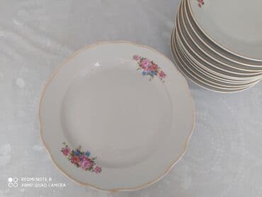 qab qacaq ikinci el: Boşqablar, rəng - Ağ — 2