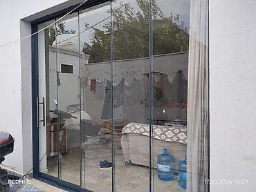 cam balkonlar: Şüşə sürgülü veranda/balkon sistemi - Çərçivəsiz sürgülü şüşə — 3