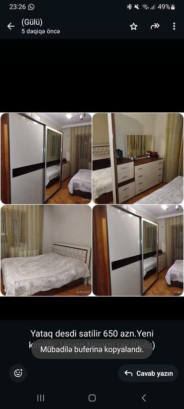 otaq gulleri: İkinəfərlik çarpayı, Dolab — 1