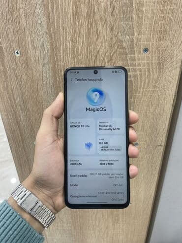 Honor 90 Lite, 256 GB, rəng - Qara, Sensor
