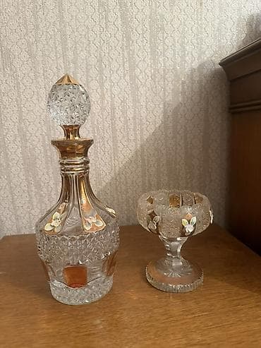 tom xrustal: TOM Bohemia kəsimli kristal dəst, ikisi 30 azn - Brend/istehsal: TOM — 1