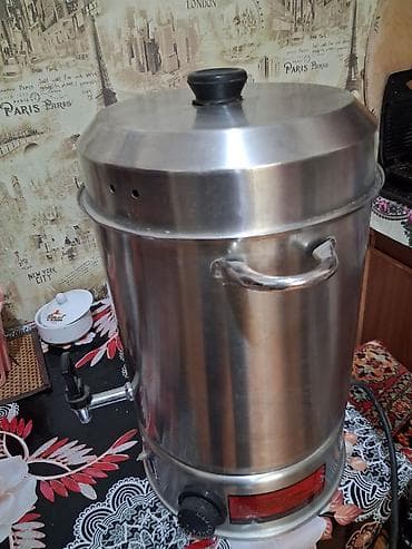 su samuru: Paslanmayan poladdan elektrikli samovar/çay su qızdırıcısı - — 2