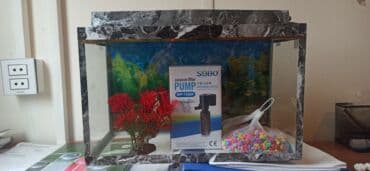 Akvariumlar: Dördbucaq akvarium, Boş, 10 l, Ünvandan götürmə — 1