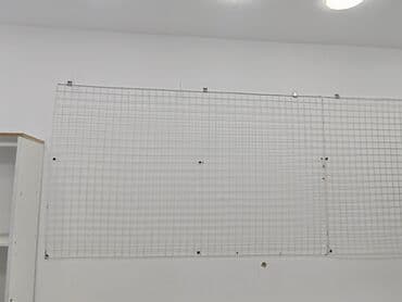 детская электрическая зубная щетка: Mağaza üçün avadanlıq dəsti - Divar üçün metal tor panellər: Ağ — 21